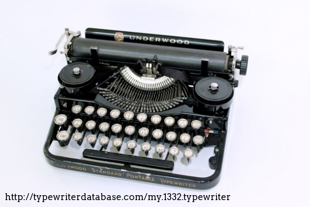 1921 Underwood Standard Portable Typewriter on the Typewriter Database