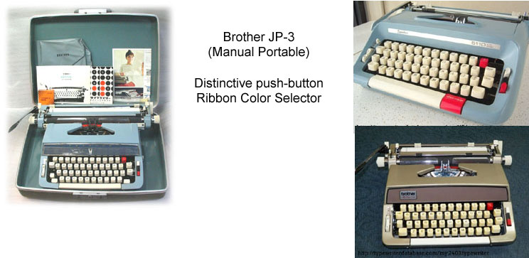 Brother deluxe 1300 portable typewriter Japan 1970s type machine