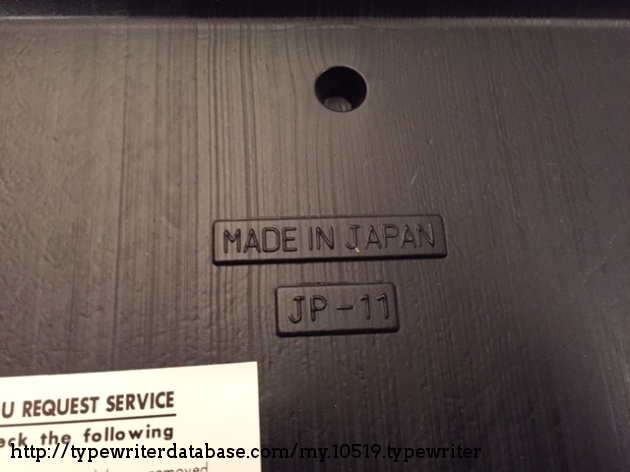 Made In Japan
JP-11 is a Brother Model - Most likely the same model in Sears Clothing