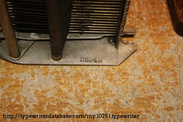 The second is stamped on the typebasket. Alternate typebaskets had their own unique serials without a matching frame, so if a Pittsburg's frame and basket have matching serials, then they were built specifically for each other.