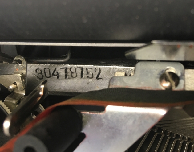 Omega "30" serial number location.