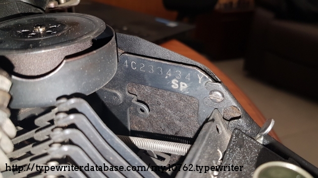 Serial number. Note the "SP" mark.