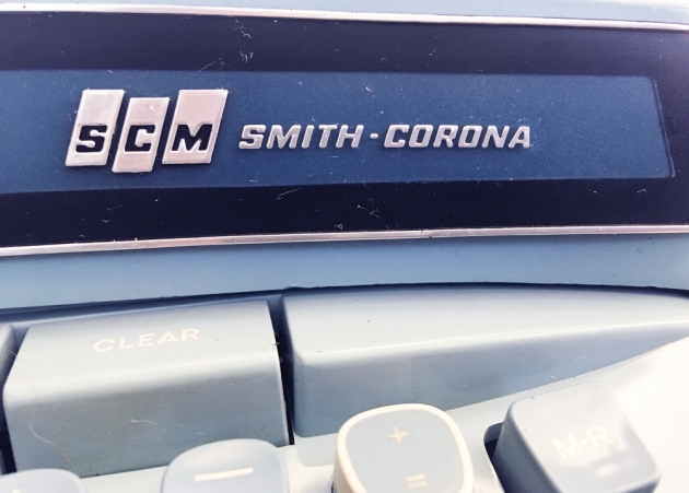 Smith-Corona "Coronet Automatic 12" Model badge detail...