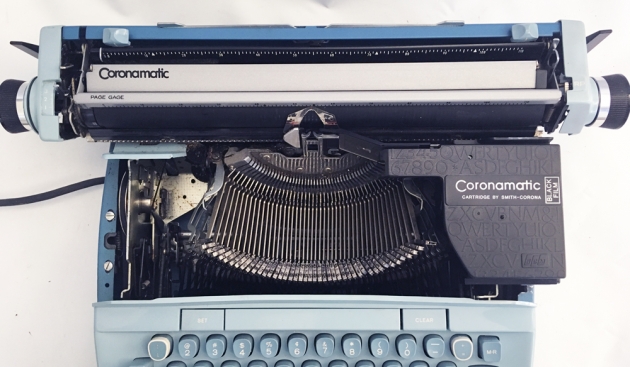 Smith-Corona "Coronet Automatic 12" from under the hood...