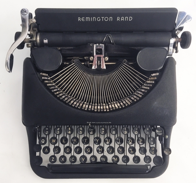 Remington Rand "De Luxe Model 5" from the top...