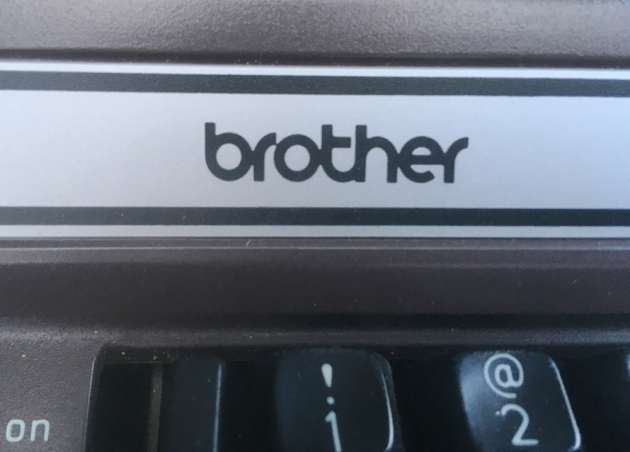 Brother "Correct-O-Riter" front logo...