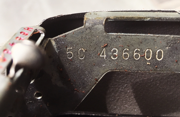 Smith-Corona "Clipper" serial number location...