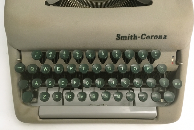 Smith-Corona "Clipper" from the keyboard...