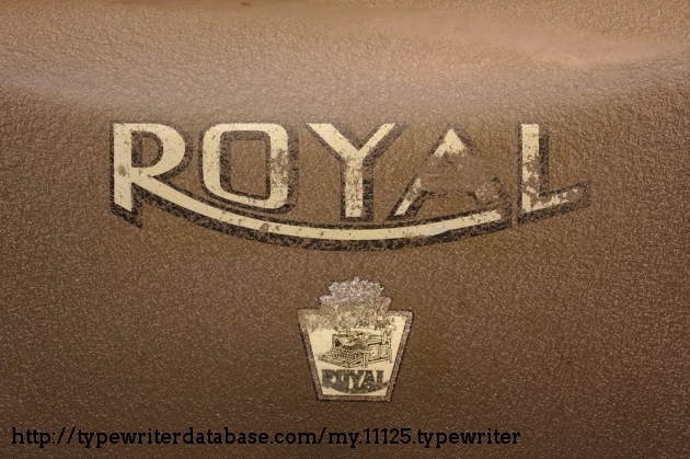 The crest shows the Royal 10, the company's first widely successful typewriter.