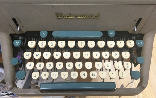 Underwood "SX" from the keyboard...