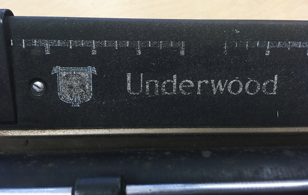 Underwood "6" logo on the top...
