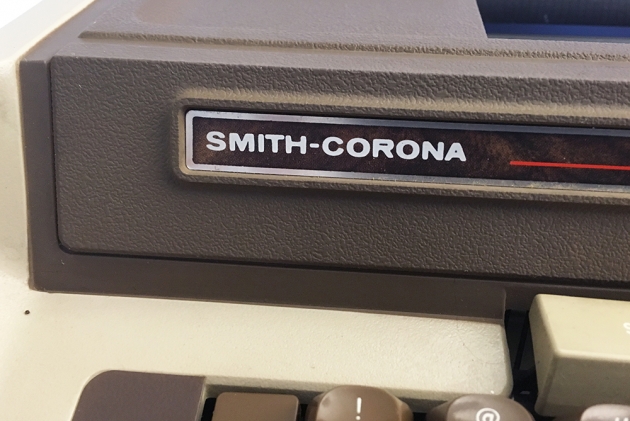 Smith-Corona "Coronamatic 2500" from the left, front (detail)...