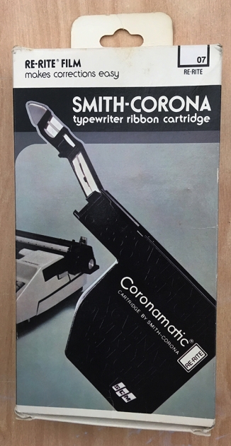 Smith-Corona "Coronamatic 2500" box for the correction cartridge (front) ...