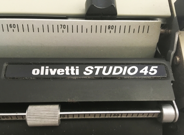 Olivetti "STUDIO45" logo on the top...