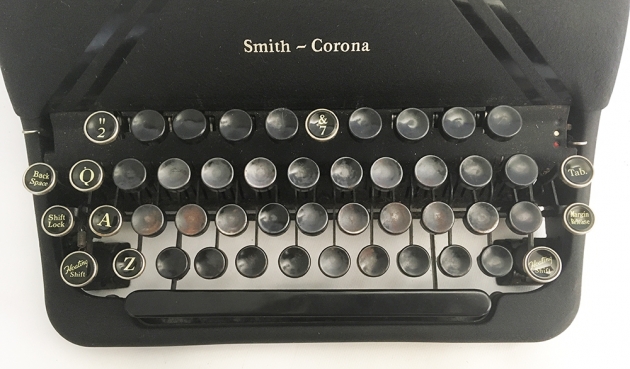 Smith-Corona "Sterling" from the keyboard...