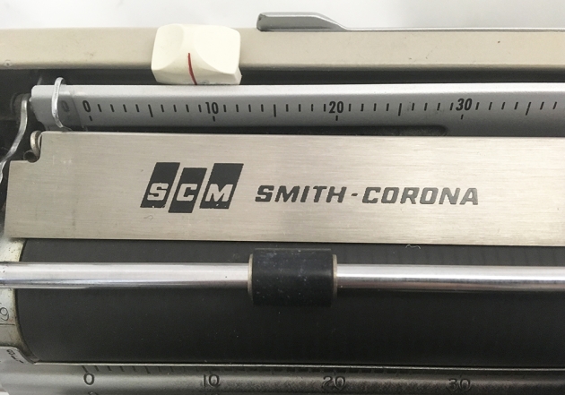 Smith-Corona "Classic 12" logo on the top...