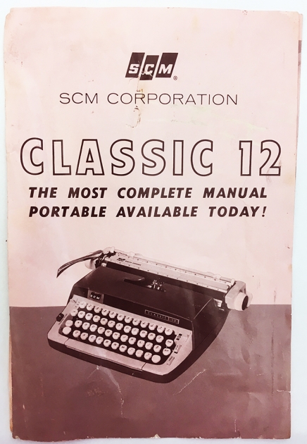 Smith-Corona "Classic 12" instruction book...