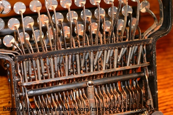 ... and, surface rust on every part of the mechanism, to the point that it types a bit sluggishly.