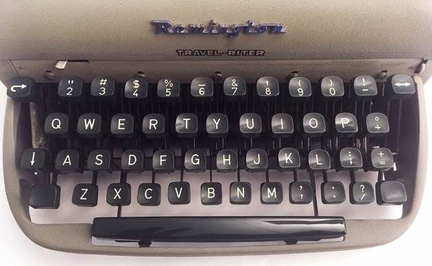 Remington "Travel-Riter" from the keyboard...