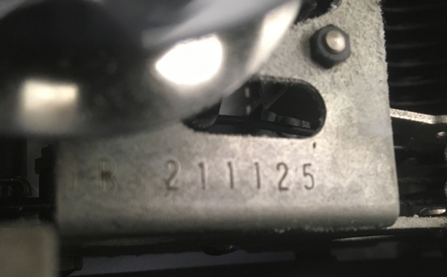 Remington "Travel-Riter" serial number location...