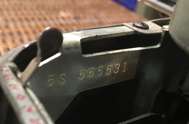 Smith-Corona  "SiIent" serial number location...
