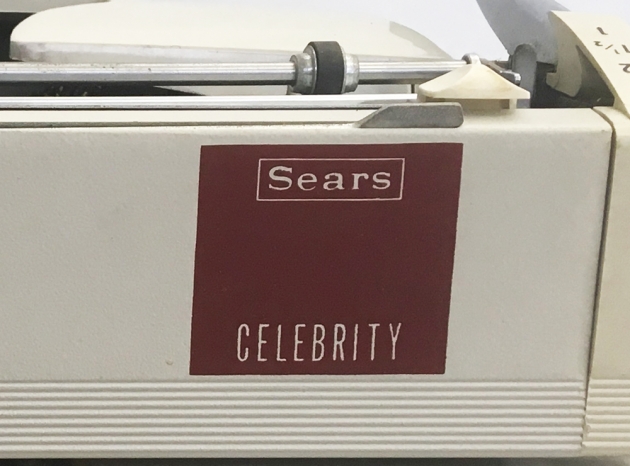 Sears "Celebrity" from the back (detail)...