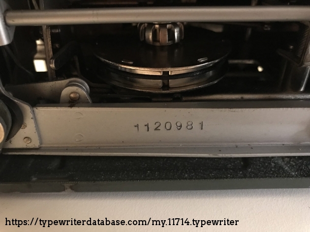 Serial number stamped underneath on frame by mainspring