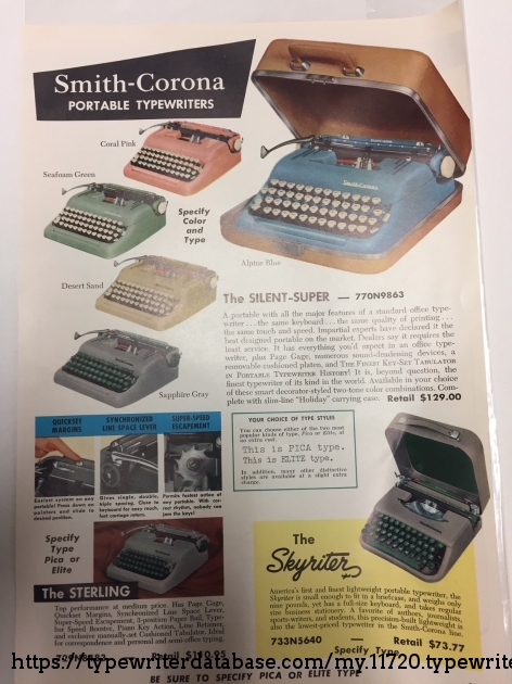 Smith Corona Brochure