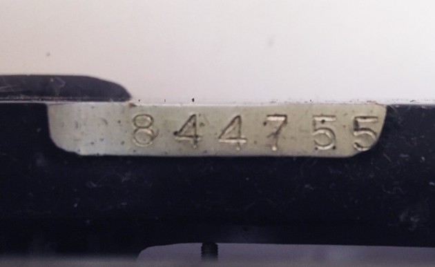 Underwood "Noiseless Portable" serial number location...