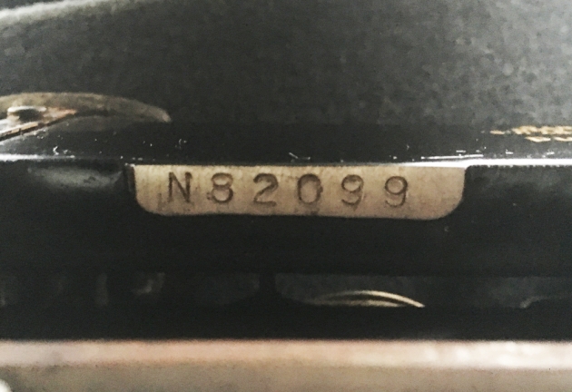 Remington Noiseless Portable serial number location...