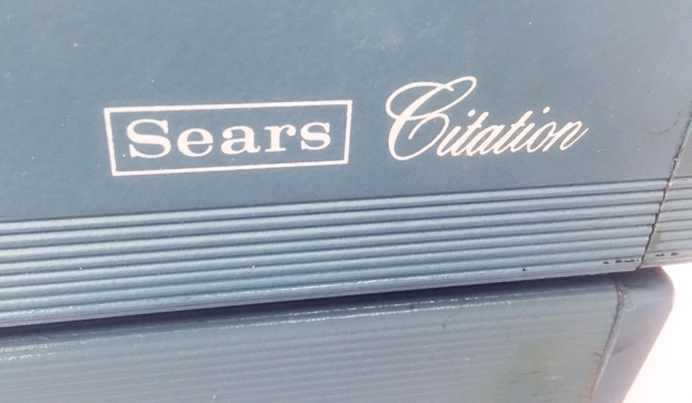 Sears "Citation" from the back (detail)...