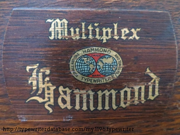 Close-up to the sticker on the wooden cover.
