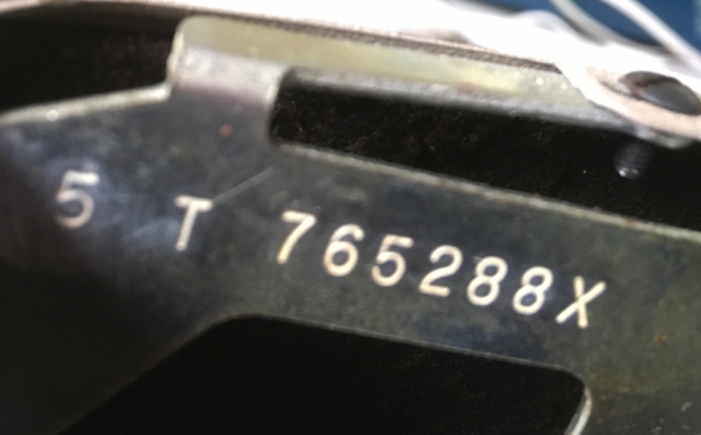 Smith Corona "Silent Super" serial number location...