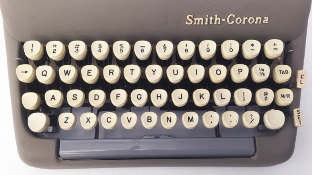 Smith Corona "Silent Super" from the keyboard...