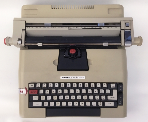 Olivetti "Lexikon 82" from the top...