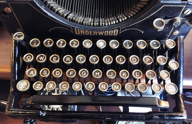 Underwood "#5" from the keyboard...