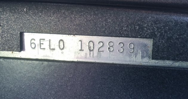 Smith-Corona "Electra 220" serial number location...