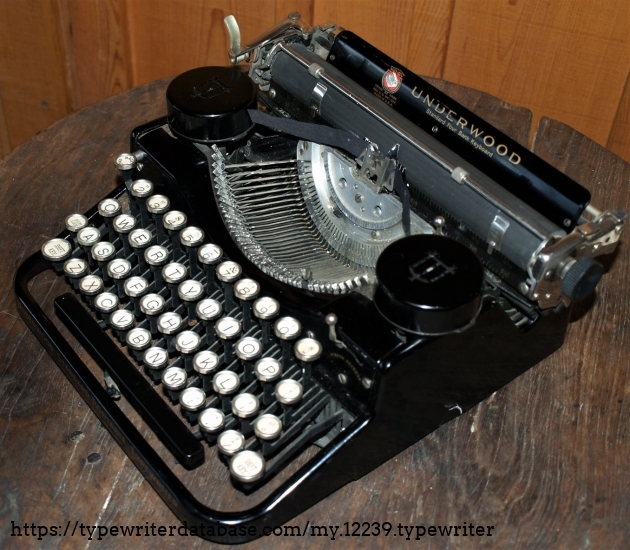 1929 Underwood Portable 4 Bank on the Typewriter Database