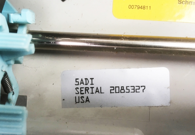 Smith Corona "240 DLE " serial number location.