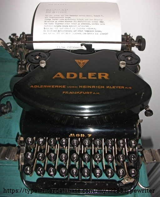 And here she is. My beauty is cleaned and very busy. It takes two hours to learn to type with this special typewriter.