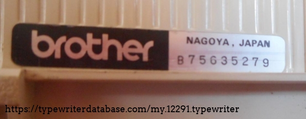 Serial number sticker