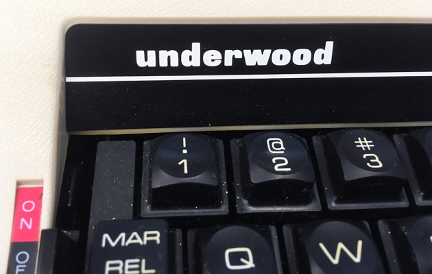 Underwood "Electric 555"  from the logo on the left...