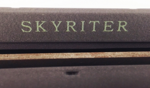 Smith Corona "Skyriter" from the model logo on the top...