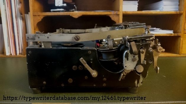 The typical profile of folding typewriters