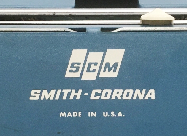 Smith-Corona "Coronet Electric 10" from the back (logo detail)...