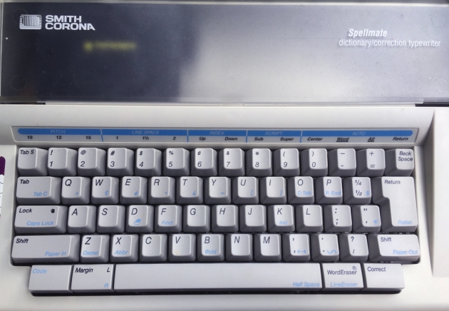 Smith Corona "Spellmate 700" from the keyboard...