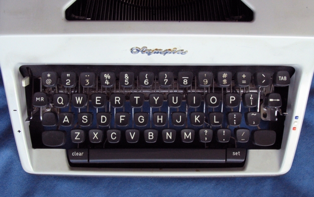 The Olympia Universal Keyboard, with diacritics for English (ha ha), French, German, Spanish, and Portuguese but not for any Scandinavian or Eastern European languages.