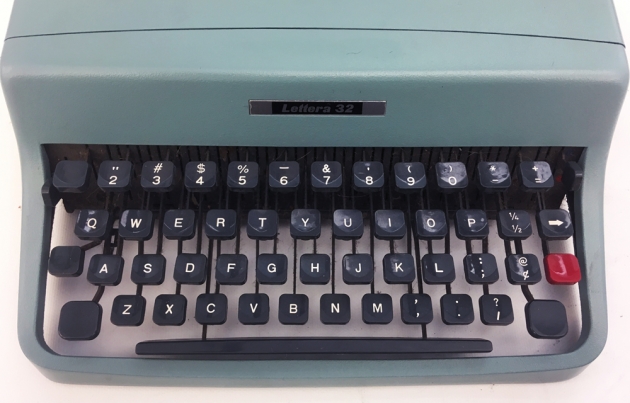 Olivetti "Lettera 32"  from the keyboard...