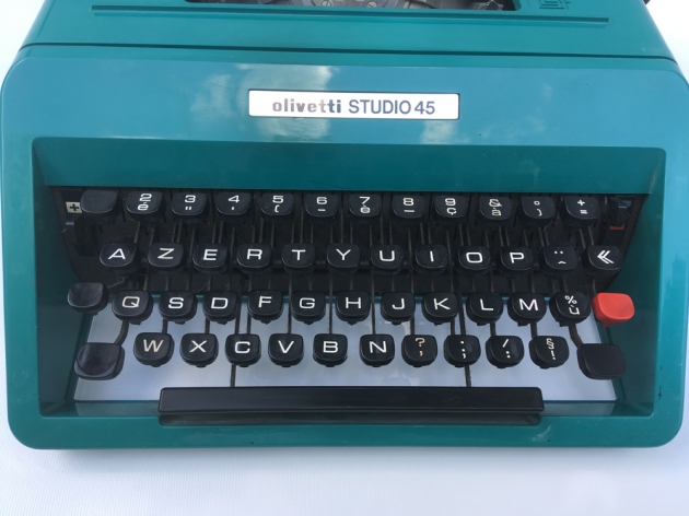 Olivetti "Studio 45" from the keyboard...