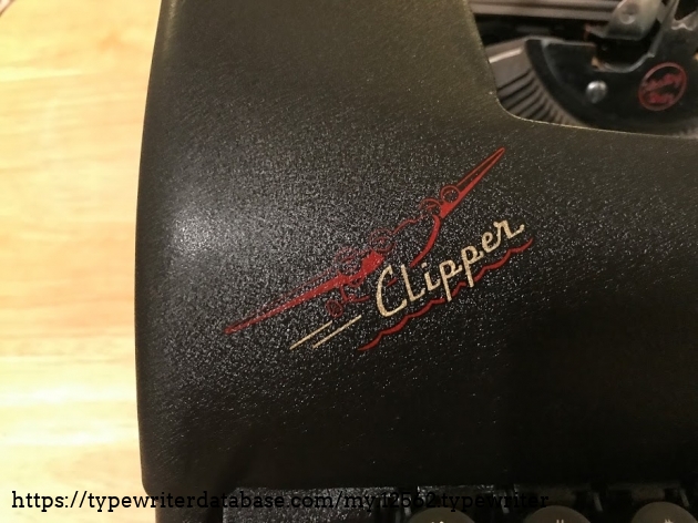 Clipper decal. Hard to photograph.